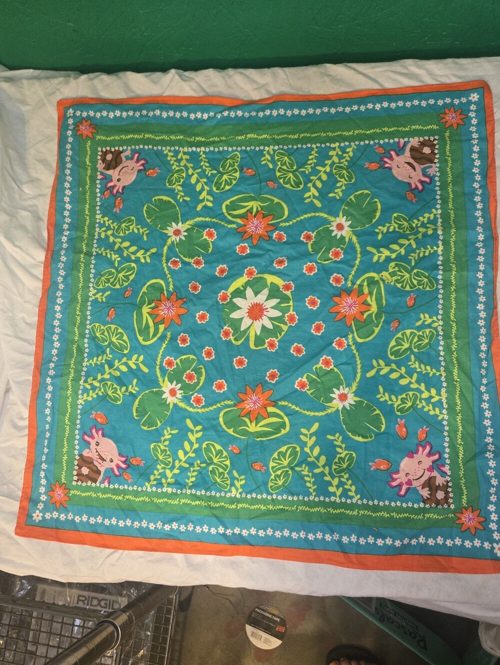 Girl Scout 2024 Axolotl Bandana Cookie Rewards Own Your Own Magic 100% Cotton